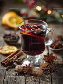 Cozy Mulled Wine with Spices and Citrus Garnish