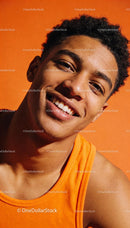 Smiling young athlete enjoying a vibrant moment