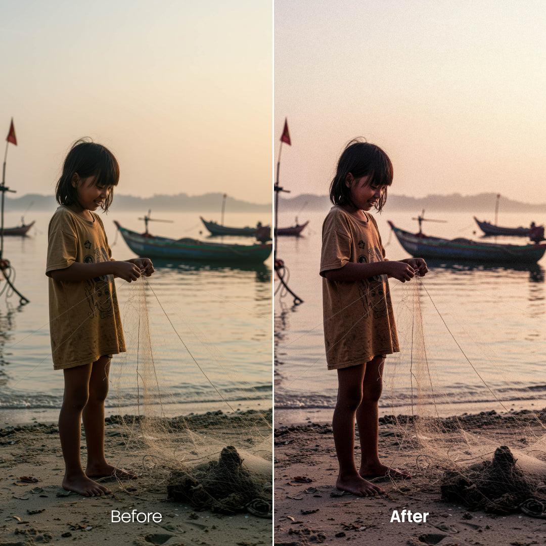 urban photography edit with Folklore Grain Lightroom presets