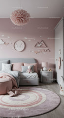 Charming Kid's Bedroom with Pink Decor and Playful Decor