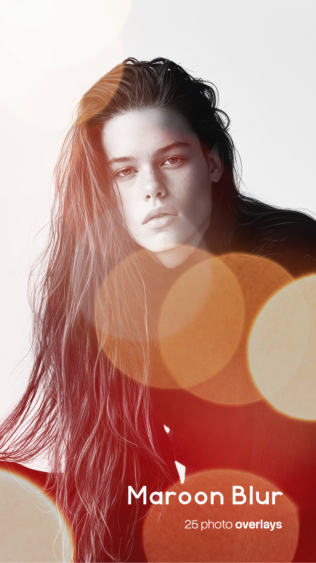 Maroon Blur Photo Overlays (25 JPG Files)