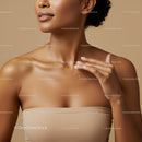 Elegant Woman Applying Moisturizer for Glowing Skin