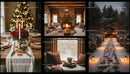 Cozy Winter Holiday Moments in Warm Rustic Settings