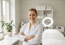 Professional Female Healthcare Worker in Modern Clinic Setting