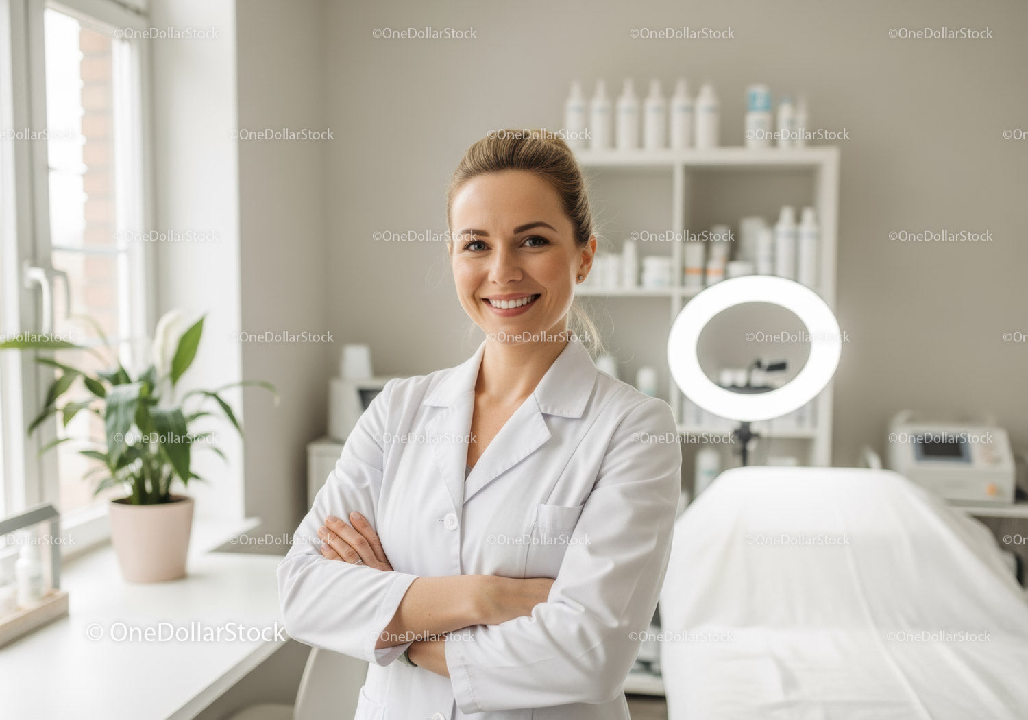 Profesjonalna pracownica służby zdrowia w nowoczesnym środowisku klinicznym