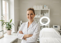 Professional Female Healthcare Worker in Modern Clinic Setting