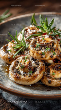 Gourmet Grilled Mushrooms with Rosemary and Parsley