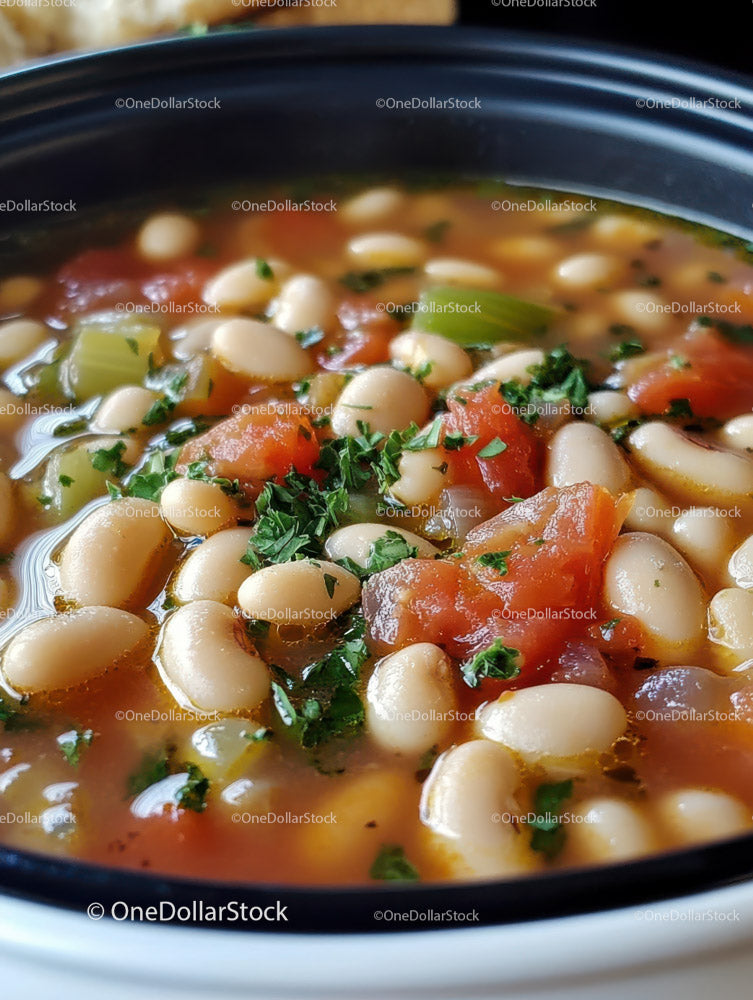 Hearty Vegetable and White Bean Soup with Fresh Herbs