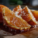 Close-up of Juicy Orange Slices with Bright Color and Refreshing Texture