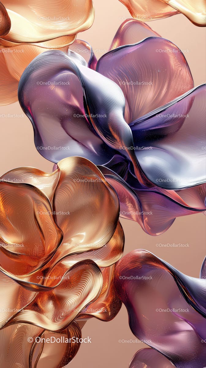 Abstract Colorful Glass Sculptures for Modern Interior Decor