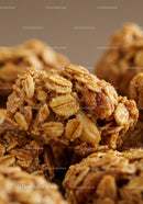 Close-up of Healthy Homemade Nut Granola Clusters