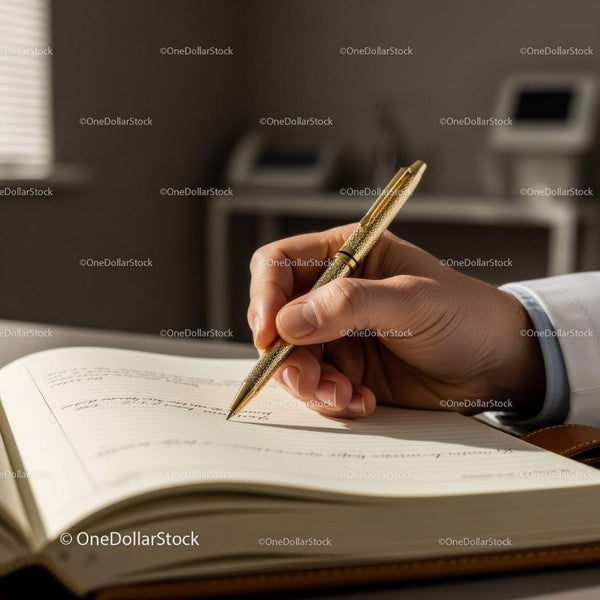 Profesjonalny Złoty Długopis i Notes do Twórczego Pisania i Biznesu