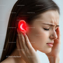 Woman Experiencing Ear Pain and Headache Relief Concept