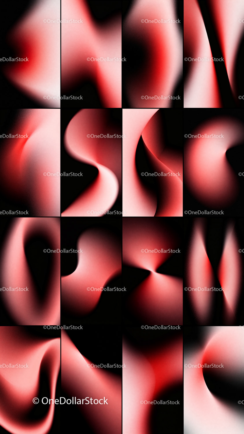 Crimson Blur Photo Overlays preview 6