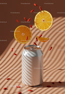 Refreshing Citrus and Goji Berry Energy Drink Can