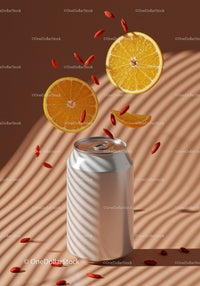 Refreshing Citrus and Goji Berry Energy Drink Can