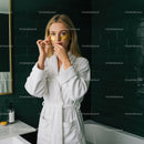 Relaxing Spa Facial with Gold Collagen Patches and Skincare Treatment