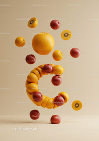 Floating Vitamin C formed from fresh fruits in air