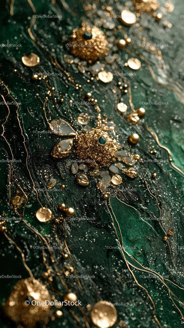 Elegant Gold and Diamond Brooch with Sparkling Gemstones