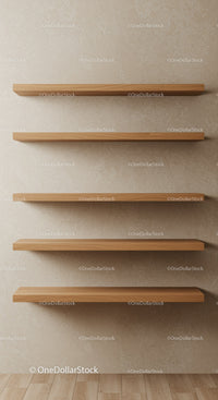 Simple Wooden Wall Shelves for Modern Interior Decor