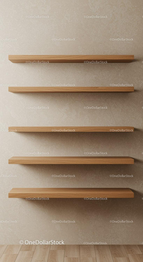 Simple Wooden Wall Shelves for Modern Interior Decor