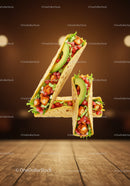 Tasty chicken tacos with fresh avocado and vegetables