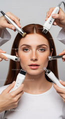Facial Skin Treatment with Multiple Modern Cosmetic Devices for Rejuvenation
