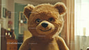Cute Brown Teddy Bear in Cozy Indoor Setting with Warm Atmosphere