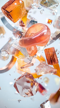 Vibrant Glass Sculpture Art Installation in Contemporary Interior