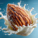 Almond Splashing in Creamy Milk for Delicious Food Photography