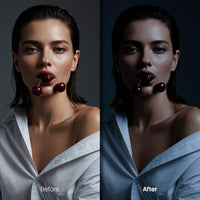 Dark Portraits XMP presets color grading preview
