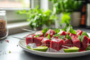 Fresh Watermelon Skewers with Mint and Lime for Summer Parties