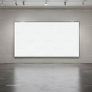 Minimalist White Canvas in Contemporary Gallery Space