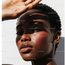 Close-Up Portrait of a Beautiful Woman with Radiant Skin