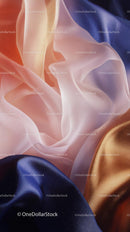 Colorful Satin Fabric Textures with Elegant Flow and Shine