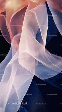 Elegant Abstract Fabric Waves in Soft Pastel Colors for Creative Design