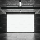 Empty Industrial Room with Large Bright Window