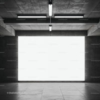 Empty Industrial Room with Large Bright Window