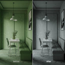 Before and after Modern Interior Mono Lightroom preset edit