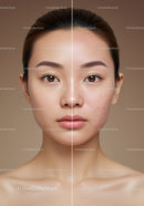 Clear Skin Transformation Facial Before and After Comparison