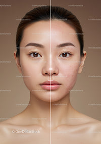 Clear Skin Transformation Facial Before and After Comparison