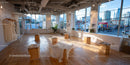 Bright Modern Loft Interior with City Views and Natural Light