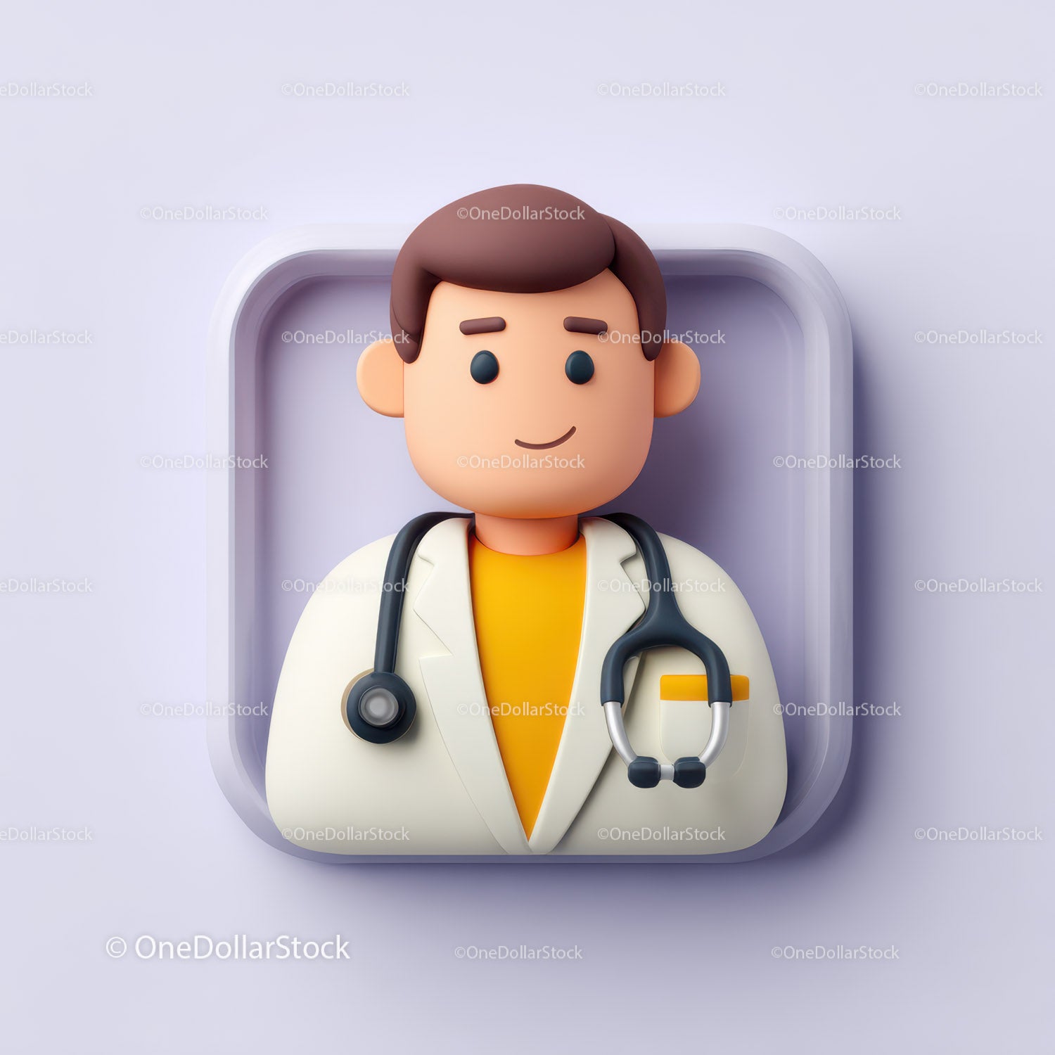 Friendly Doctor Figurine with Stethoscope for Healthcare Professionals