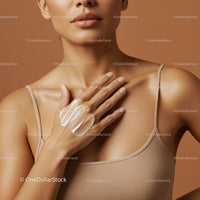 Close-up of Woman Applying Lotion on Shoulder for Skin Care