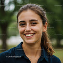 Joyful Smiling Woman Outdoors in Natural Environment