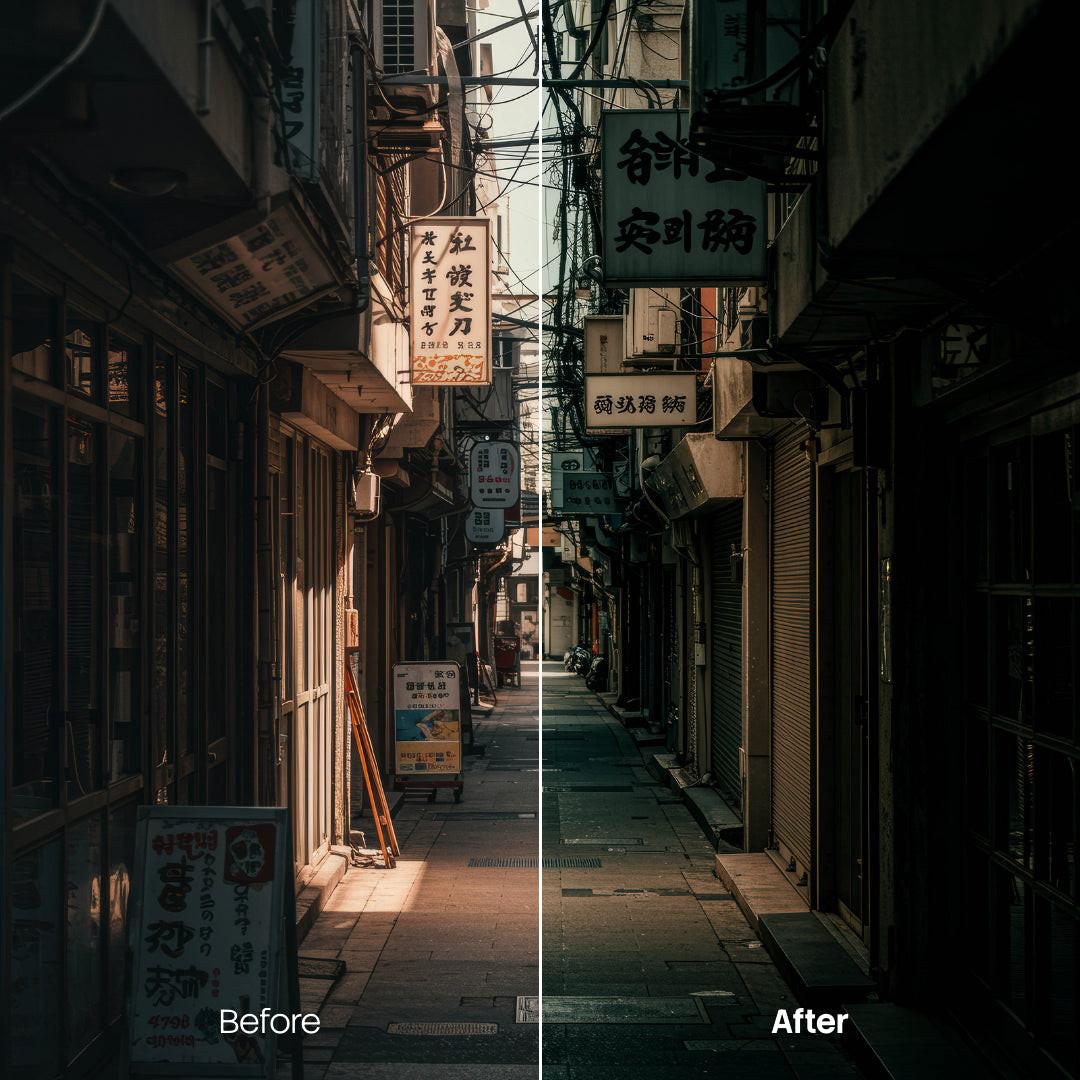 Street Reportage XMP presets color grading preview