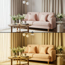 Before and after Dark Interior LUT Pack effect