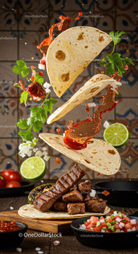 Grilled Beef Tacos with Fresh Salsa and Lime