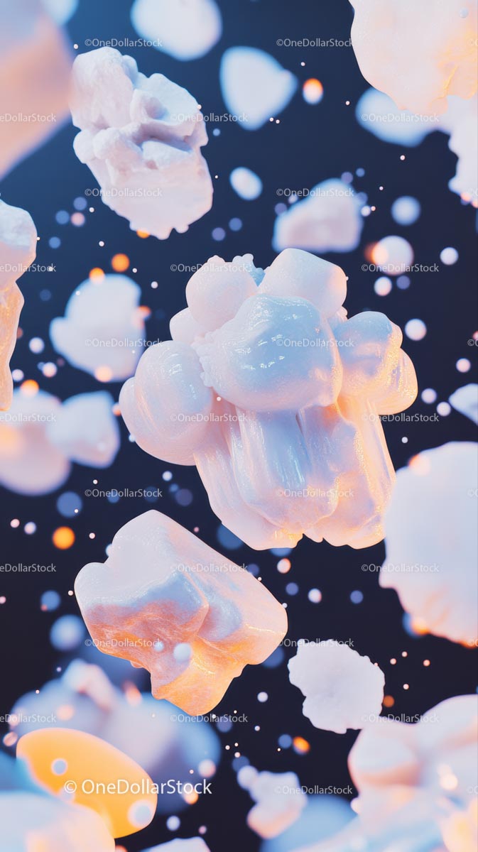 Close-up of Fresh Popcorn with Light Fluffy Texture and Melting Butter