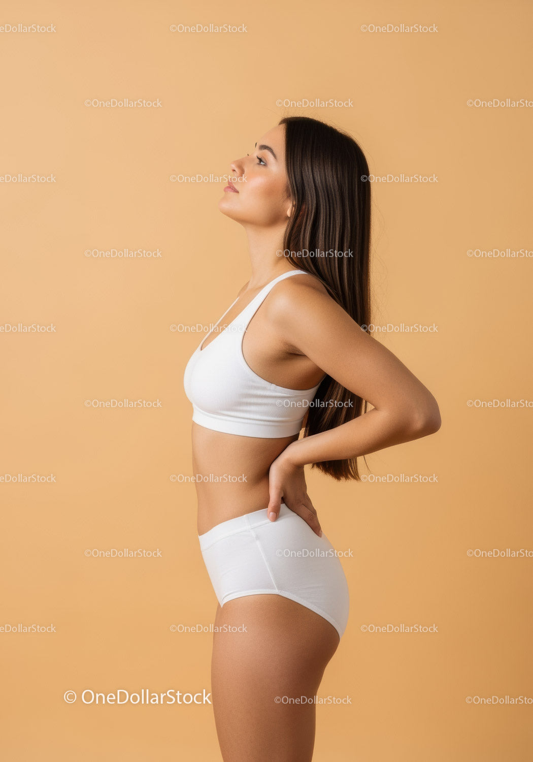 Beautiful Woman in White Fitness Outfit Showing Confidence and Fitness